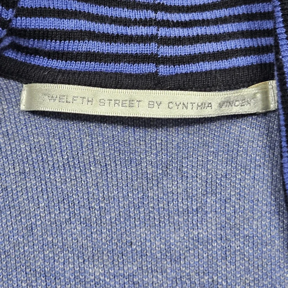 Twelfth Street‎ by Cynthia Vincent Log Cabin cardigan sweater Small
